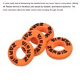 thumbnail image 4 of Uxcell Tennis Vibration Dampener, 6 Pack Round Shock Absorber Orange, 4 of 6