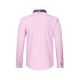 thumbnail image 3 of Aofany Men Formal Shirt Long Sleeve Slim Fit Business Dress Shirts Top Casual Button Blouse, 3 of 8
