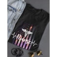 thumbnail image 3 of U.S. Flag Galaxy Nurse Women T-Shirt, Female 3X-Large, 3 of 4
