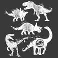 thumbnail image 2 of Boys' Husky Jurassic World Fallen Kingdom Cracked Dinosaurs Graphic Tee Charcoal Heather Medium, 2 of 3