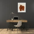 thumbnail image 3 of Fab Funky 15x18 White Modern Wood Framed Museum Art Print Titled - Highland Cow 2, Full, 3 of 4