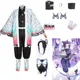 thumbnail image 2 of Disfraz de Cosplay de Kochou Shinobu, disfraz de Anime Demon Slayer, uniforme Akken para fiesta de Halloween, disfraz para niños, 2 of 5
