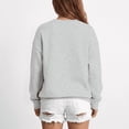 thumbnail image 4 of Fall Sweatshirts for Women Casual Crewneck Long Sleeve Cute tops Oversized Pullover Solid Color Loose Fashion Sweatshirts, 4 of 6