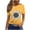 Yellow, variant on T Shirts for Women Women's Casual and Fashionable Printed T-Shirt with Round Neck and Short Sleeved
