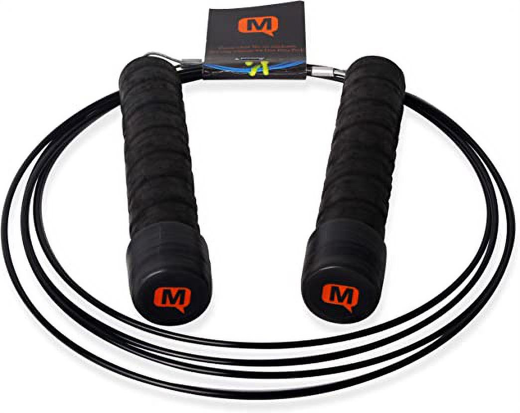 Mute Sports Equipment Speed Jump Rope for Beginners 8 ft. 5 inches long WITH Storage Bag Skipping Rope for workouts, training, exercise and weight loss.