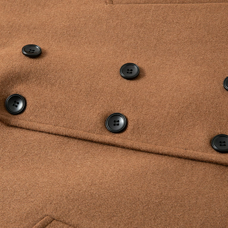 Men's Wool-Cashmere Milford Navy Pea Coat