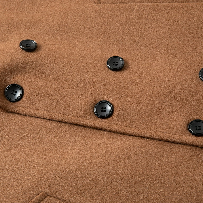 YYDGH Men's Full Length Winter Trench Coat Double Breasted YYDGH Men's Full Length Winter Trench Coat Double Breasted