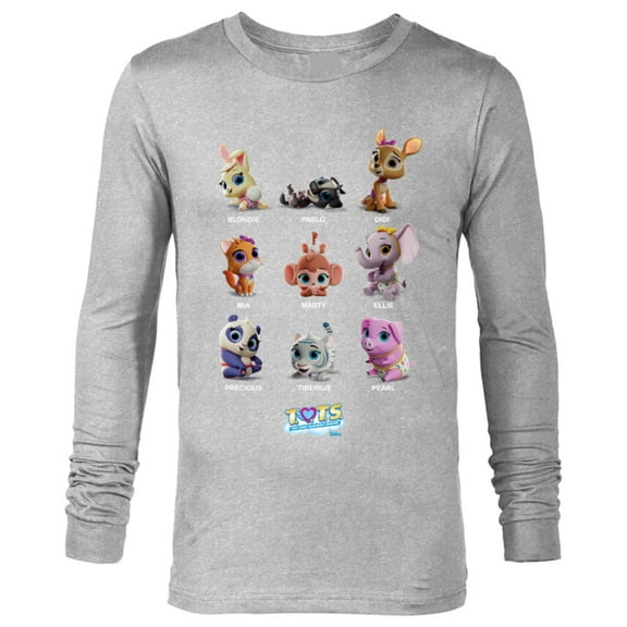 Disney Junior T.O.T.S. Characters - Long Sleeve T-Shirt for Men -Customized-Athletic Heather