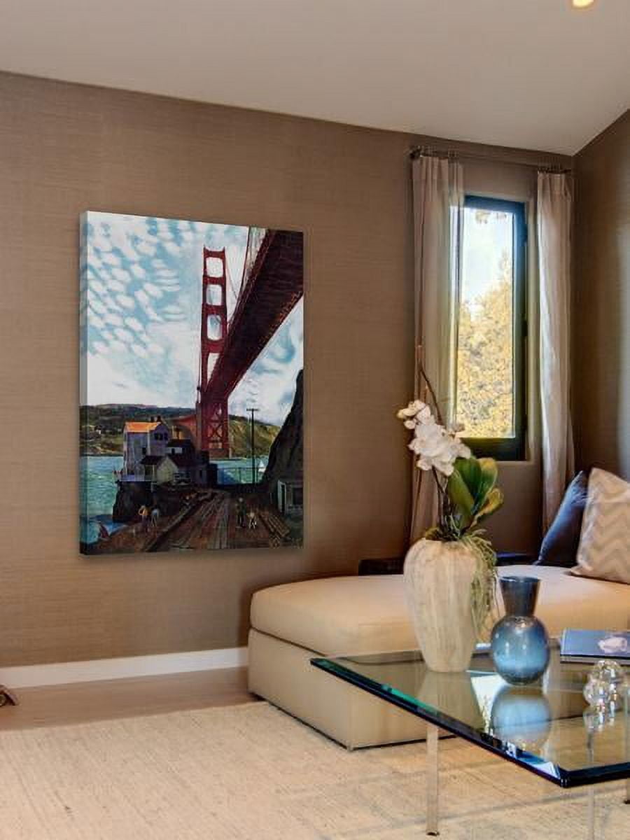 "Under the Bridge" Painting Print on Wrapped Canvas