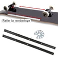 thumbnail image 3 of 2pcs Skateboard Longboard Deck Rails with Mounting Screws Black, 3 of 8