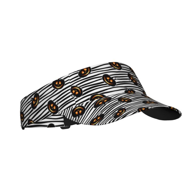 Fotbe Haloween Pumpkins Visera Deportiva con Diseño, Gorra Abierta Ajustable de Algodón para Mujer y Hombre