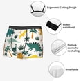 thumbnail image 5 of Kdxio Men's Boxer Briefs with Dinosaurs and Tropical Leaves Print - Comfortable and Breathable Underwear for Everyday Wear, 5 of 7