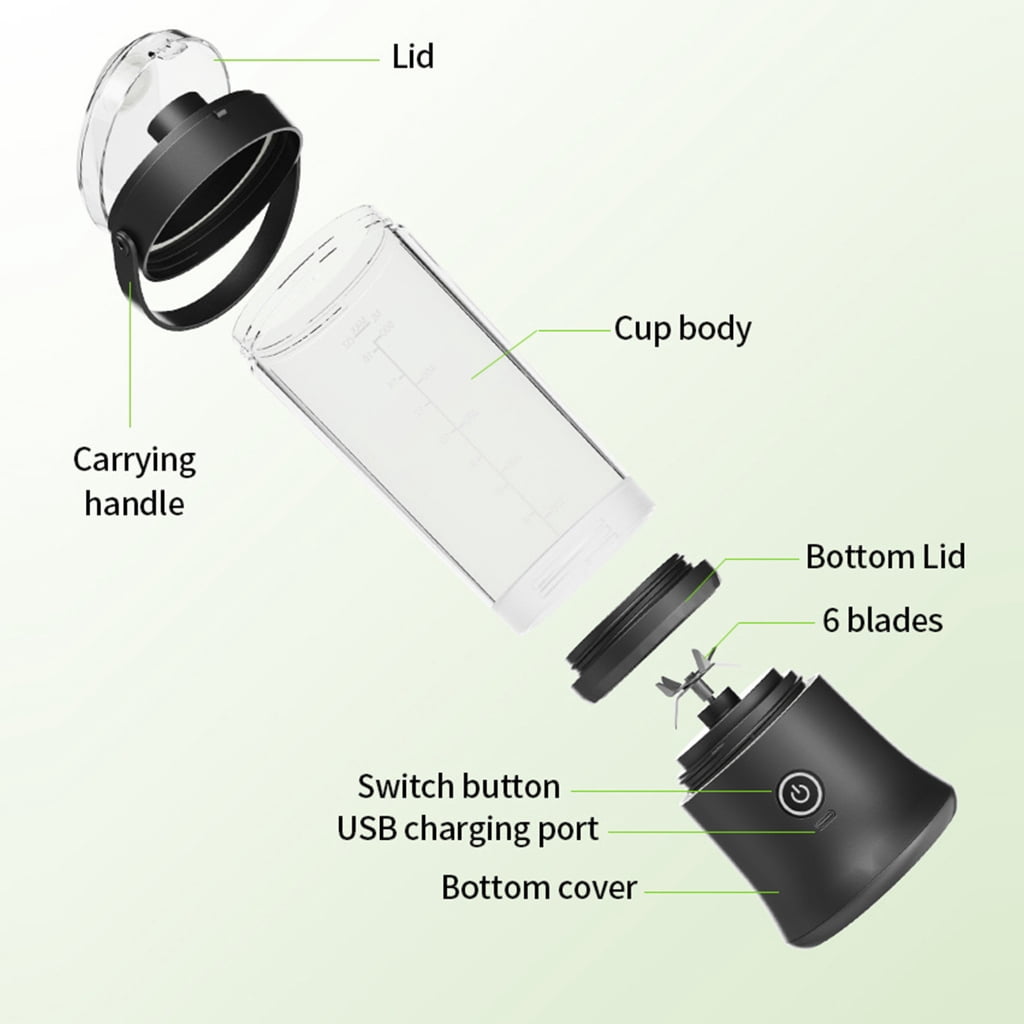 Practical Juicer Machine with Detachable Parts Easy Juicing Tool Travel Juices Maker Texture