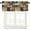 Style-1, variant on Brown Coffee Valance Curtains Retro Farmhouse Cafe Beans Simple Abstract Coffee Cups Design Rod Pocket Curtain Valance for Kitchen Bedroom Living Room Decor 1 Panel W54xL18 Inch