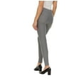 thumbnail image 3 of ZayWay Women's Stretch Ponte Pants with 5 Stylish Pockets - Perfect for Wear to Work - Dressy Leggings S-1000 Light Grey X-Large, 3 of 6