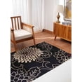 thumbnail image 6 of Rugsotic Carpets Hand Tufted Wool Eco-Friendly Area Rugs - 5'x8', Rectangle, Black, Modern Contemporary Design, High Pile Handmade Anti Skid Rugs for Living Room, Bed Room (K00664), 6 of 6