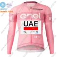 thumbnail image 4 of Maillot de ciclismo del equipo UAE 2024 de manga larga para el Giro de Italia, color rosa, ropa para ciclismo de carretera, camisetas para bicicleta de montaña, uniformes, 4 of 5