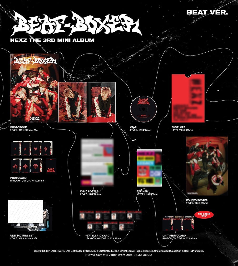 BEAT-CLUB BOX vol.3〈9枚組〉 NEXZ - [BEAT-BOXER] 3rd Mini Album BEAT Version - Walmart.com