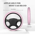 thumbnail image 2 of Kdxio Breast Cancer Awareness 1 Print Elastic Stretch Steering Wheel Cover,Auto Steering Wheel Cover,15 Inch Anti-Slip,Warm in Winter and Cool in Summer,Fit Suvs,Vans Cars,Trucks, 2 of 5