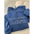 thumbnail image 2 of Hot Girls Read Books Embroidered Crewneck, 2 of 2