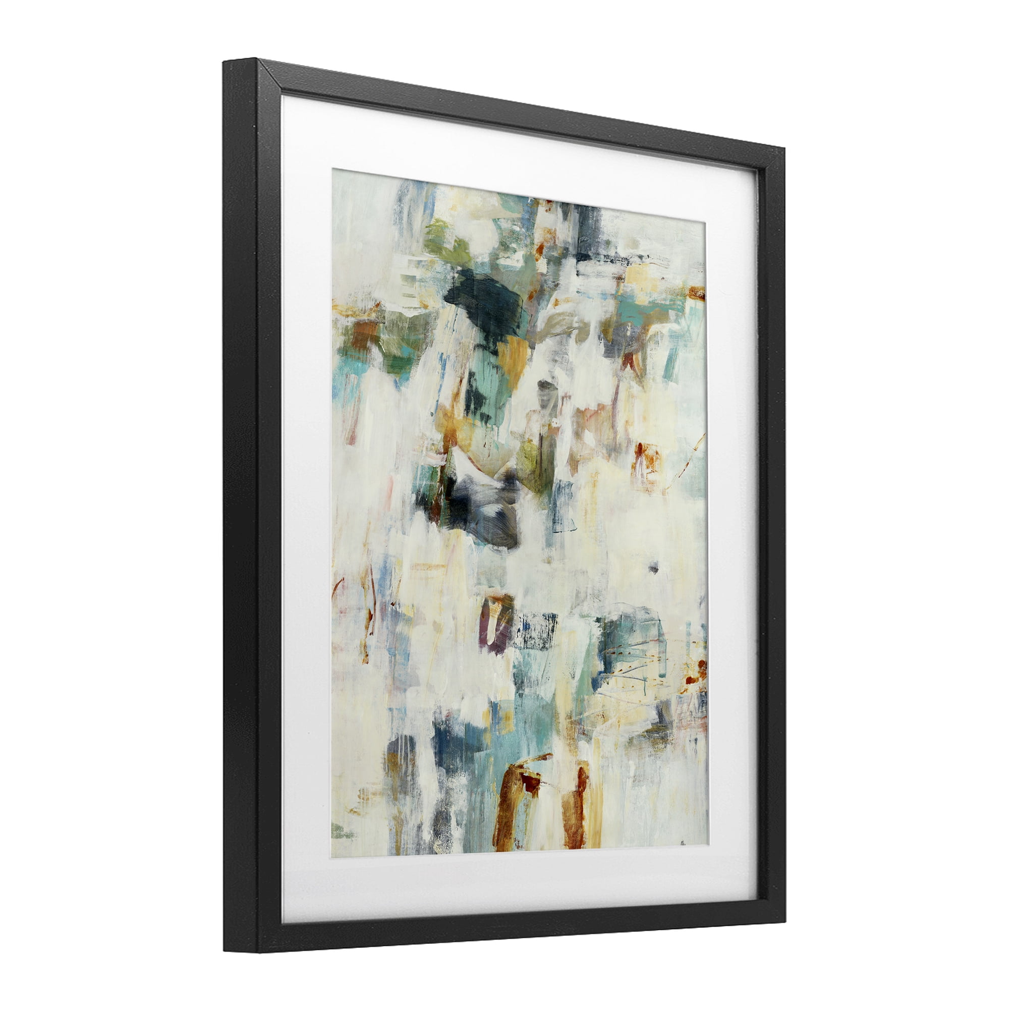Stupell Industries Expressive Chaos Layers Black Framed Print Under Glass, design by Lisa Ridgers