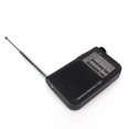 thumbnail image 3 of Receptor de radio de 3 bandas FM/AM/SW Receptor de radio negro con antena telescópica, 3 of 8