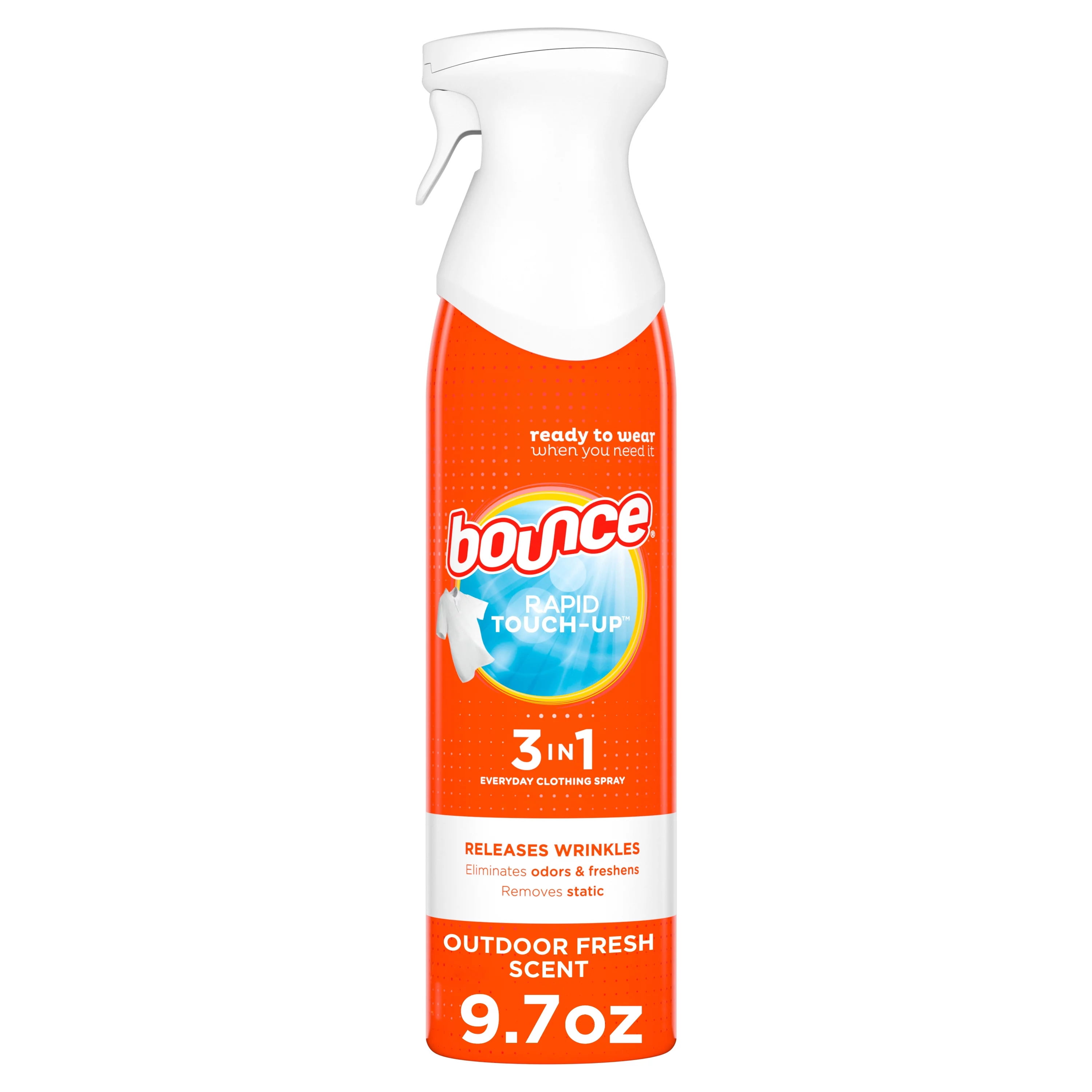 Bounce Rapid Touch-Up 3 Wrinkle Releaser Clothing Spray, 9.7 fl oz