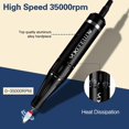 thumbnail image 3 of Taladro de manicura eléctrico YOKE FELLOW Professional 35000 RPM, 3 of 7