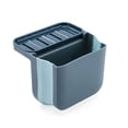 thumbnail image 2 of Oleegame 2PC Spoon And Lid Rest Sink Double Suction Cup Retractable Dry And Wet Separation Residue Filter Rack Blue, 2 of 2