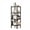 Brown, variant on Garvee 4 Tier Wooden Shelf Rack, with Slatted Shelves, 12.9 x 12.9 x 18.5", Walnut