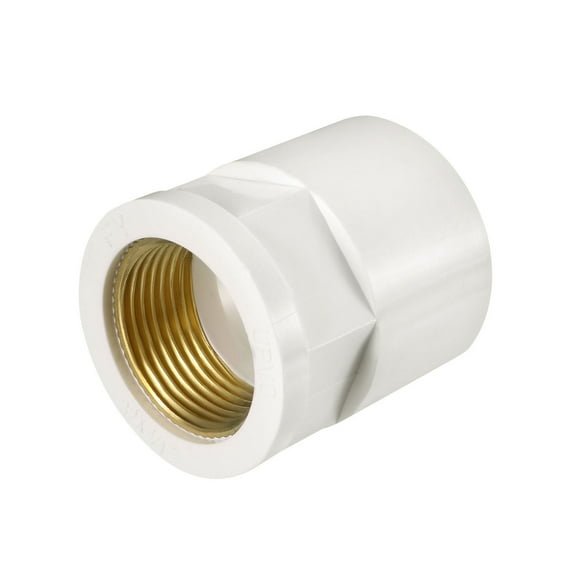 Uxcell 32mm Slip x 3/4 NPT Female Brass Thread Pipe Fitting Adapters 2Pack