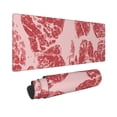thumbnail image 2 of Pofeuu Red Meat Print Desk Mat for Keyboard and Mouse，Computer Desk Matt for Desktop，Large Mouse Pad for Desk，Desk Pads on Top of Desks 12x31.5in, 2 of 8