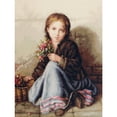 thumbnail image 1 of Kits de Bordado Punto Cruz Bsvklp Niña Vendiendo Flores 11CT, 1 of 9