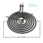 KITCHEN BASICS 101 WB30M1 WB30M2 Replacement Range Stove Top Surface Element Burner Kit for GE and Hotpoint, 4 Pack Includes 2 WB30M1 (6) and 2 WB30M2 (8), 2912, 340523, 243867, WB30M0001