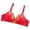 Red, variant on Wdgfv Thin Wireless Embroidered Floral Bra for Women Comfortable Breathable Everyday T-Shirt Support Red 40