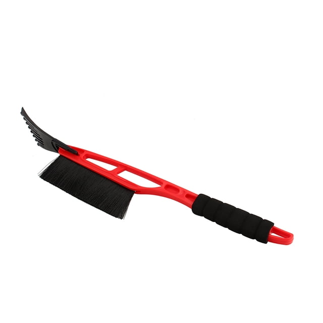 BOROCO Raspador De Hielo para Coche, Vehículo, Raspador De Hielo Duradero para Nieve, Cepillo para Nieve, Pala, Eliminación para Invierno, Rojo
