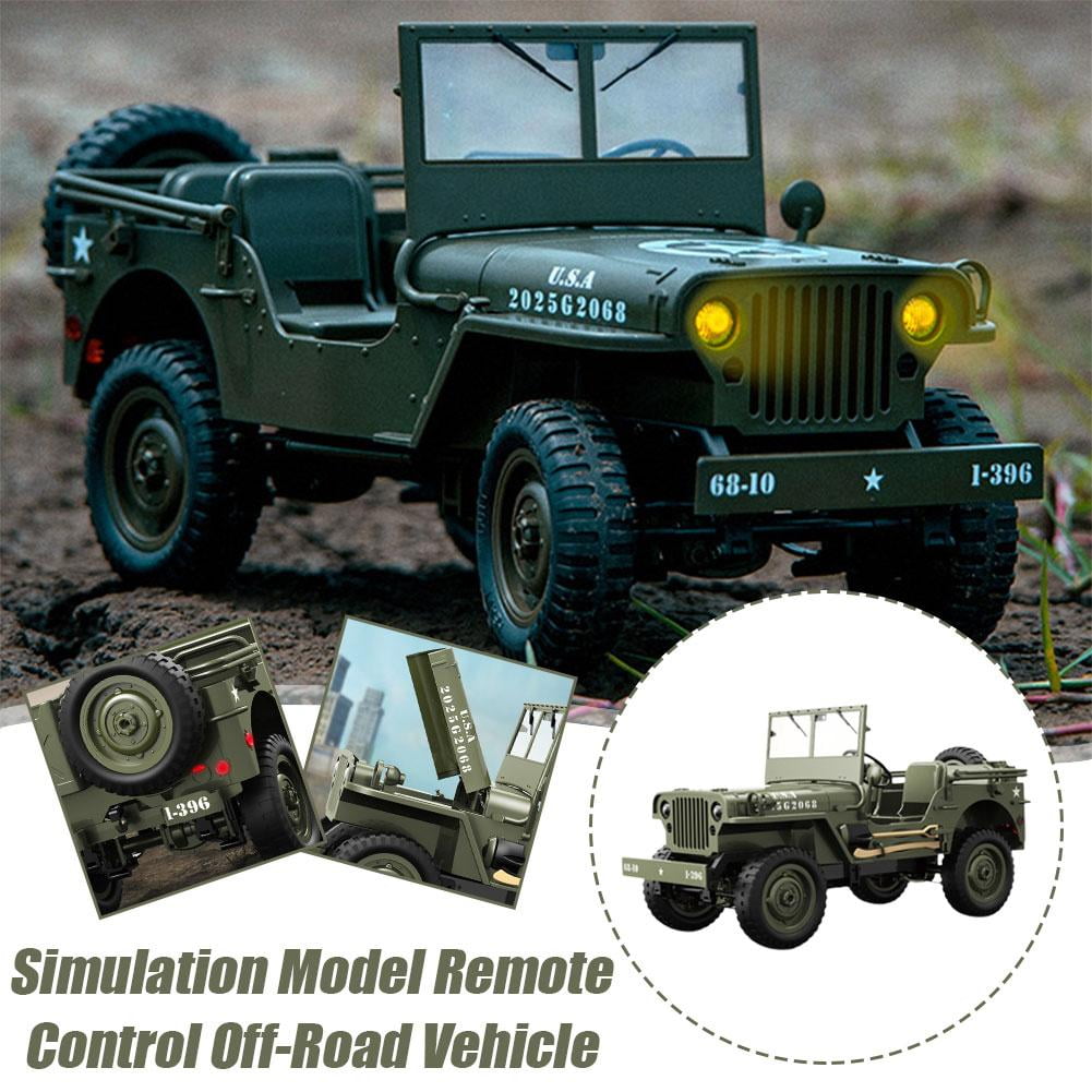 Army Green - Standard (A)$For Jeep 1:10 Simulation Model Remote Control Off-Road Vehicle Rc Remote Control Car
