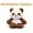 #09 Brown, variant on Running Panda Stuffed Animal, Pookie Mini Panda Plushie, Ultra Soft Premium PP Cotton Fluffy Panda Doll, Trendy Desktop & Bag Decor Gift A