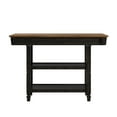 thumbnail image 4 of Weston Home Nora Kitchen Island with 2 Drawers and 2 Shelves, Antique Black, 4 of 6