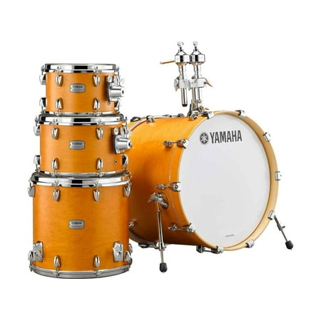 Yamaha Tour Custom 4 Piece Shell Drum Shell Pack 22 inch Bass Drum Caramel