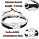thumbnail image 3 of Pulseras trenzadas KAIYANG ajustables para hombres y mujeres 2 piezas estilo negro y blanco, 3 of 5