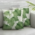 thumbnail image 3 of GOSMITH  Green Plant Throw Pillow Covers Decorative Green Succulent Leaves Square Pillow Cases Farmhouse Spring Green Plants Cushion Covers for Sofa Couch Home Decoration, 3 of 5