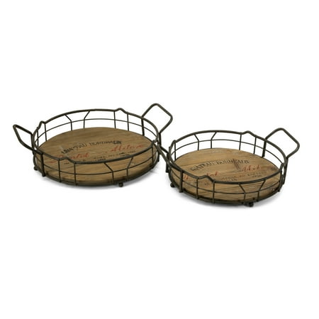 Striking Set of 2 Traineur Serving Trays