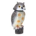 thumbnail image 3 of Búho pájaro espantapájaros señuelo falso búho pájaro espantapájaros señuelo agitar la cabeza a prueba de sol pájaro dispositivo de miedo para exteriores ANGGREK Otros, 3 of 8