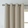 thumbnail image 3 of Eclipse Hadley 100% Blackout Curtain Panel, Linen Blend Grommet Window Curtain, 1 Panel, 50 In Wide x 63 In Long, Linen, 3 of 9