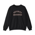 thumbnail image 2 of Favorite Daughter Sweatshirt, Funny Daughter Graphic, Cozy Fall Crewneck, Cute Family Apparel, 2 of 6