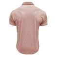 thumbnail image 4 of WAVSUF Men Lapel polo Shirt Soft Pique Polos for Mens Button T-Shirt Khaki Size 2XL, 4 of 6
