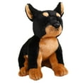 thumbnail image 3 of Perro relleno animal muñeca perro juguete suave acurrucarse realista cachorro peluche juguete aniversario boda día de la madre , Caballero, 3 of 8