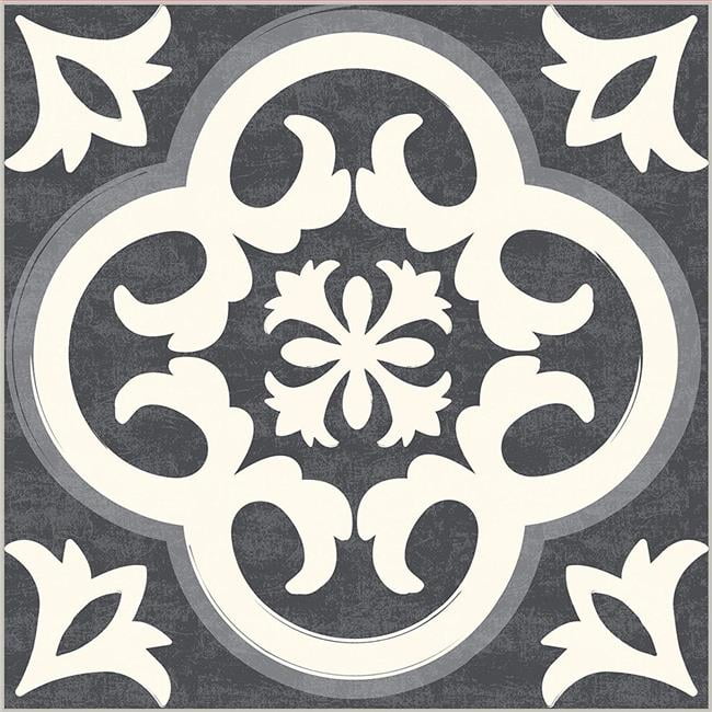 Kittrich FLRA12N023 12 x 12 in. Vinyl Floor Decorative & Removable