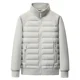 thumbnail image 2 of Chaqueta ligera con capucha y empalme ligero para hombre, chaqueta corta de plumón de pato, otoño e invierno 2024, nueva chaqueta informal y versátil, 2 of 3